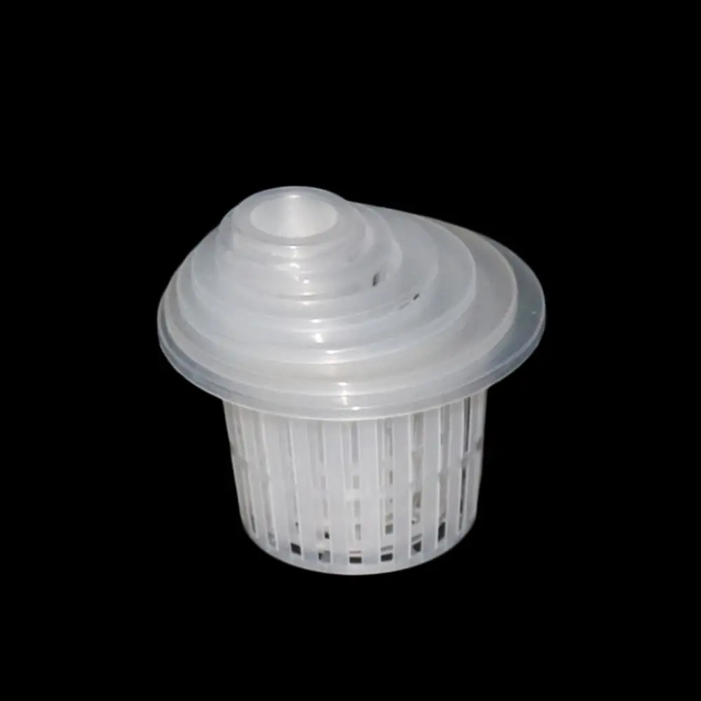 Hydroponic Colonization Mesh Pot Net Cup Basket Hydroponic Aeroponic Planting Grow Clone Nursery Plant Soilless 50Pcs