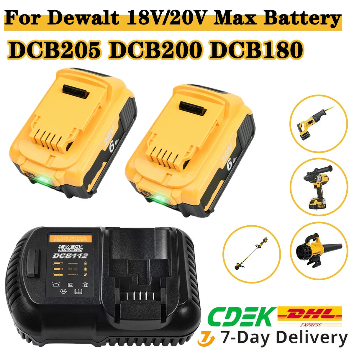 Negative Dewalt 20v Battery | Batteries Dewalt Power Tools - - Aliexpress
