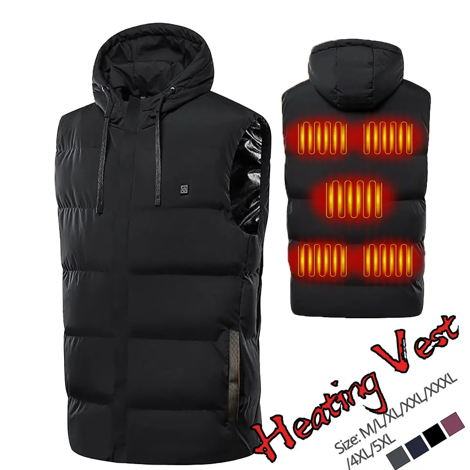 

Seven-zone Self-heating Vest Winter USB Constant Temperature Smart Heating Outdoor Sport Hiking Camping Warm Heating Cloth