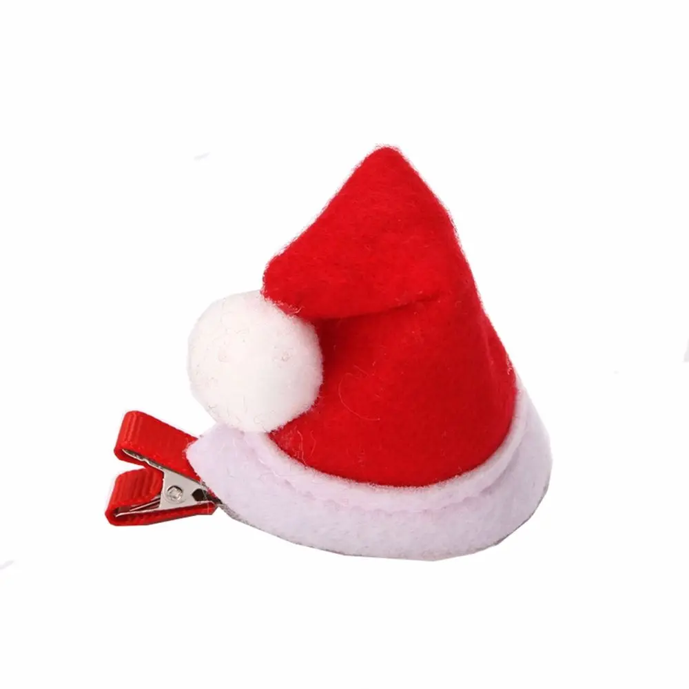 Funny Elk Ears Snowflake Santa Claus Bow Christmas Hat Hairpin Kids Hair Accessories Korean Style Headwear Christmas Hair Clip