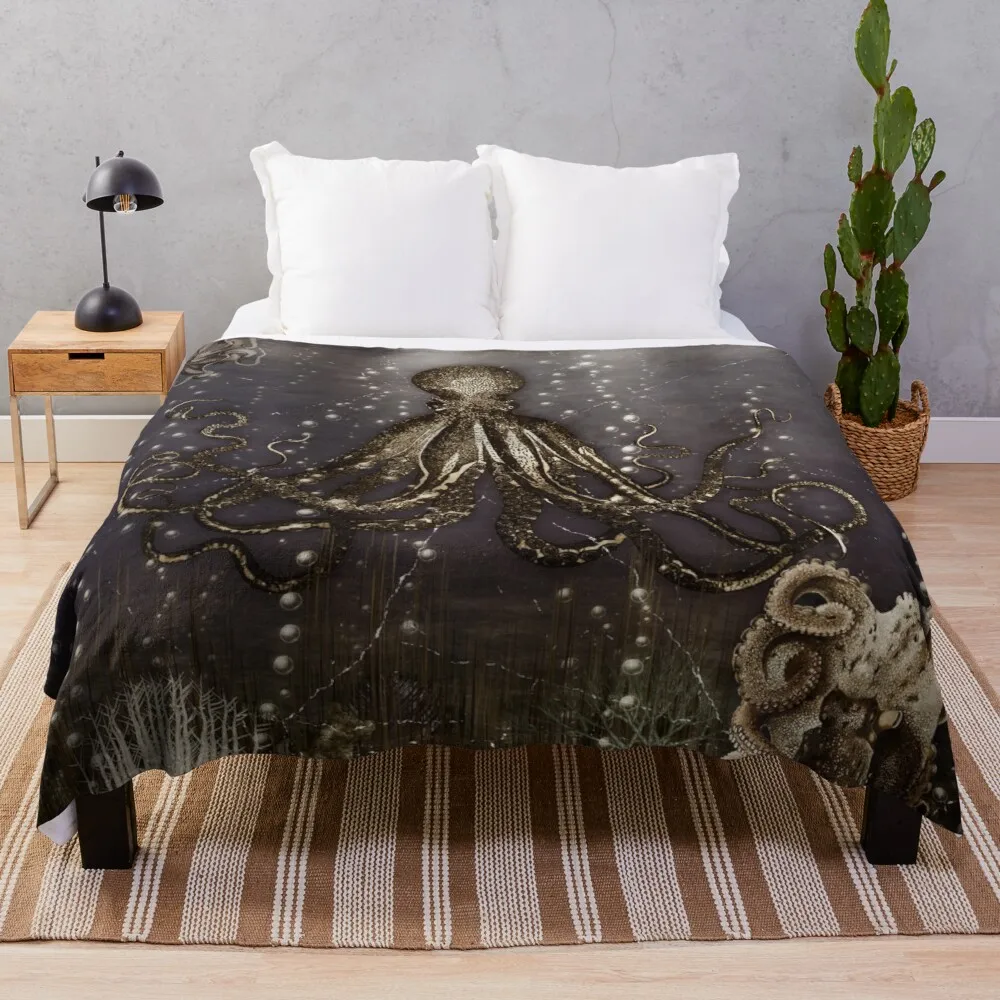 

Octopus' lair - Old Photo Throw Blanket Blanket For Giant Sofa Fluffy Soft Blankets