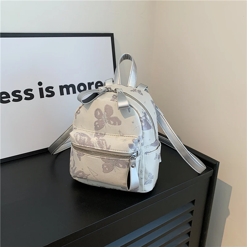 

High Quality Butterfly Embroidery Fashion Backpack Large Capacity Versatile Shoulder and Crossbody Bags for Women 2024 Grace