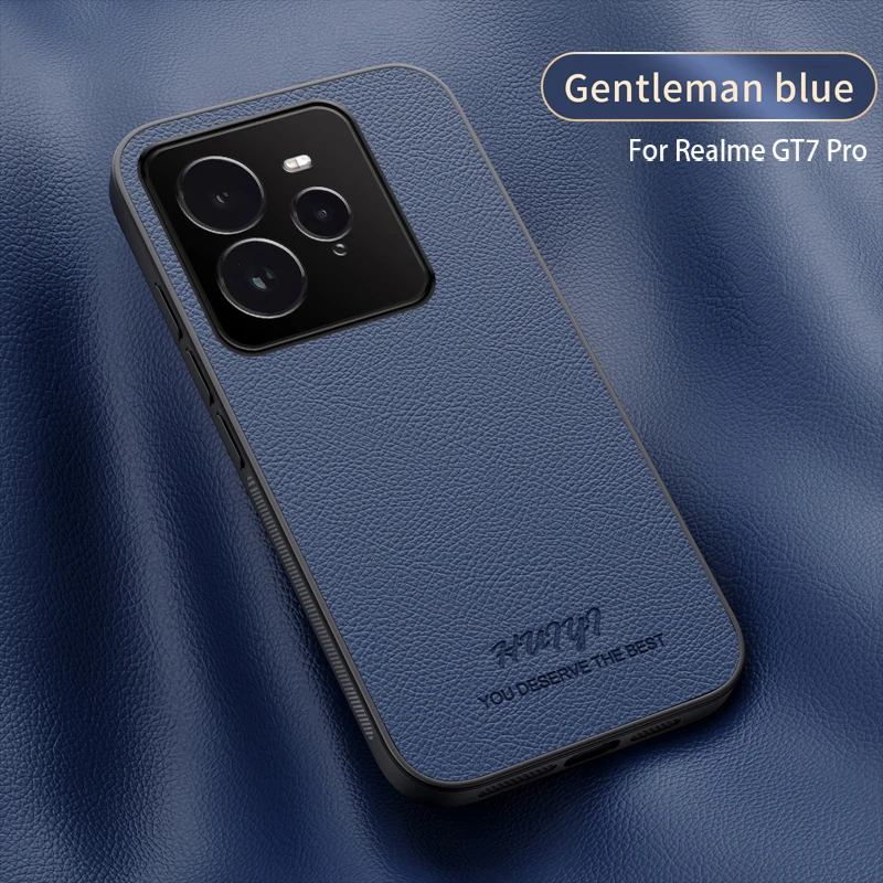 Matte Litchi Texture Leather Soft Silicone Phone Case