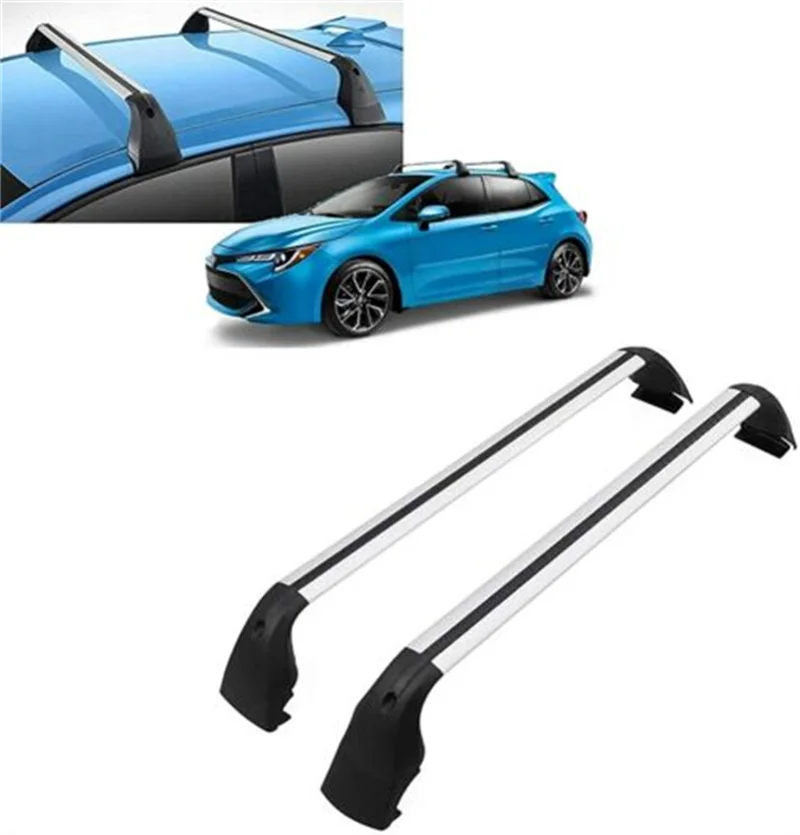 2Pcs Roof Rail Rack Cross Bars Crossbars Fits for 2019 2022 Toyota