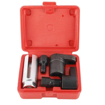 5pcs Oxygen Sensor Wrench Kit for Automotive O2 Socket Removal Install Offset Vacuum Sensor Socket Thread Chaser Tool 1