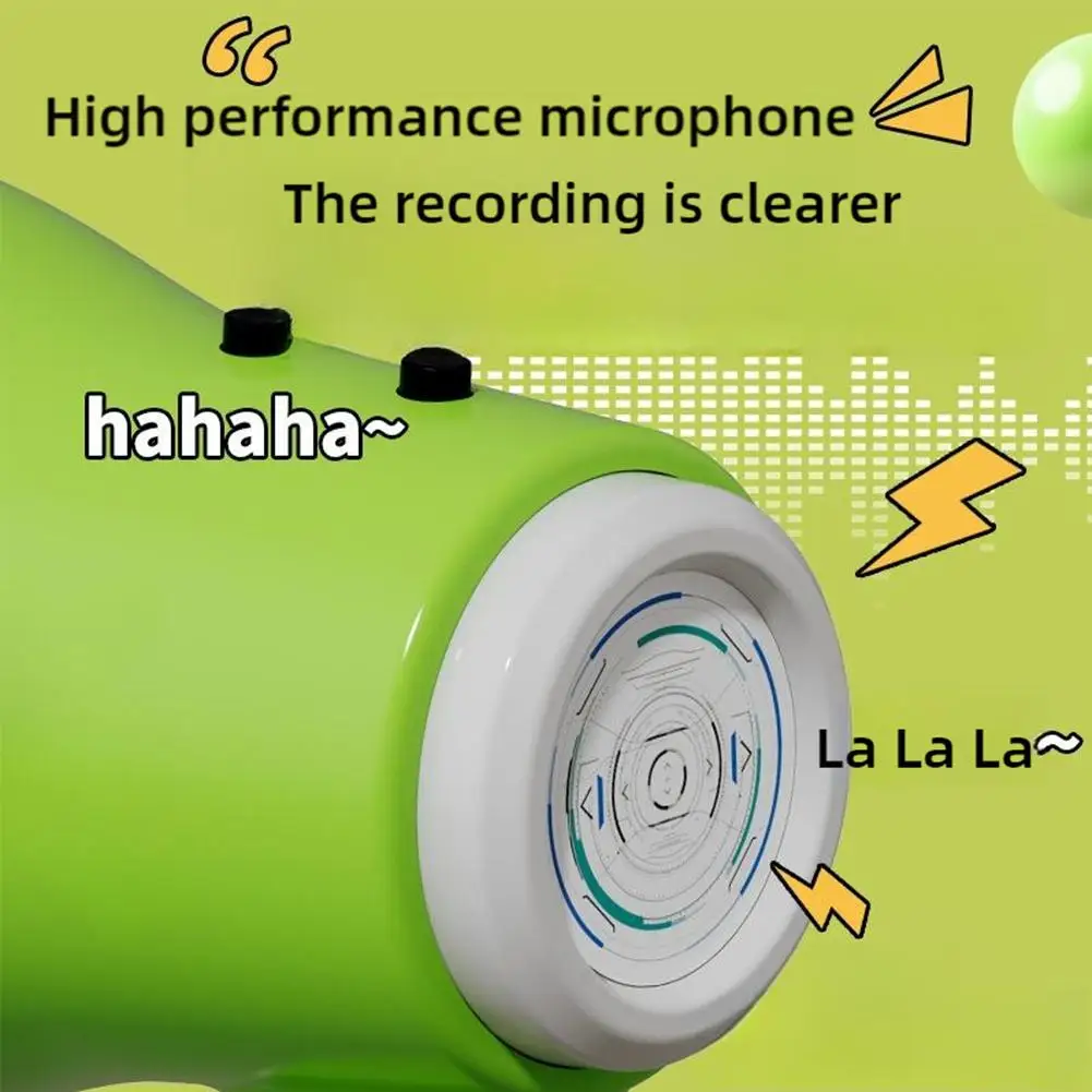 Recordable Loudspeaker Game Keychain Vintage Mini Player Handheld Speakers Toy With Music Elaborate Design