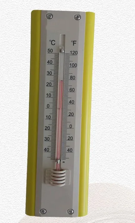 물리 교육 고정밀 실내 및 실외 온도계, 가정용 심기 온실 온도계
