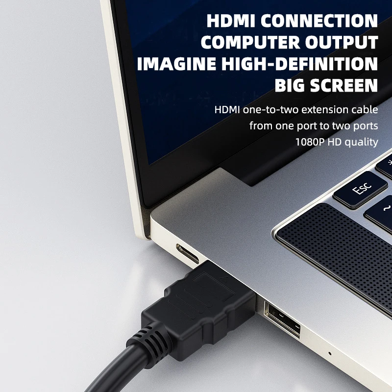 Hdmi Compatible Converter Connection Auxiliary Line One To Two Transfer Line Divider Common To Double Bus Converter Hd