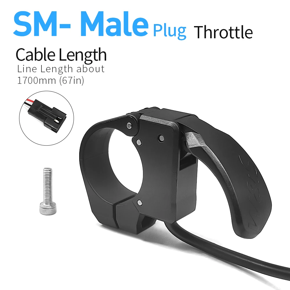 Versatile Electric Bike Thumb Throttle with Waterproof Connector