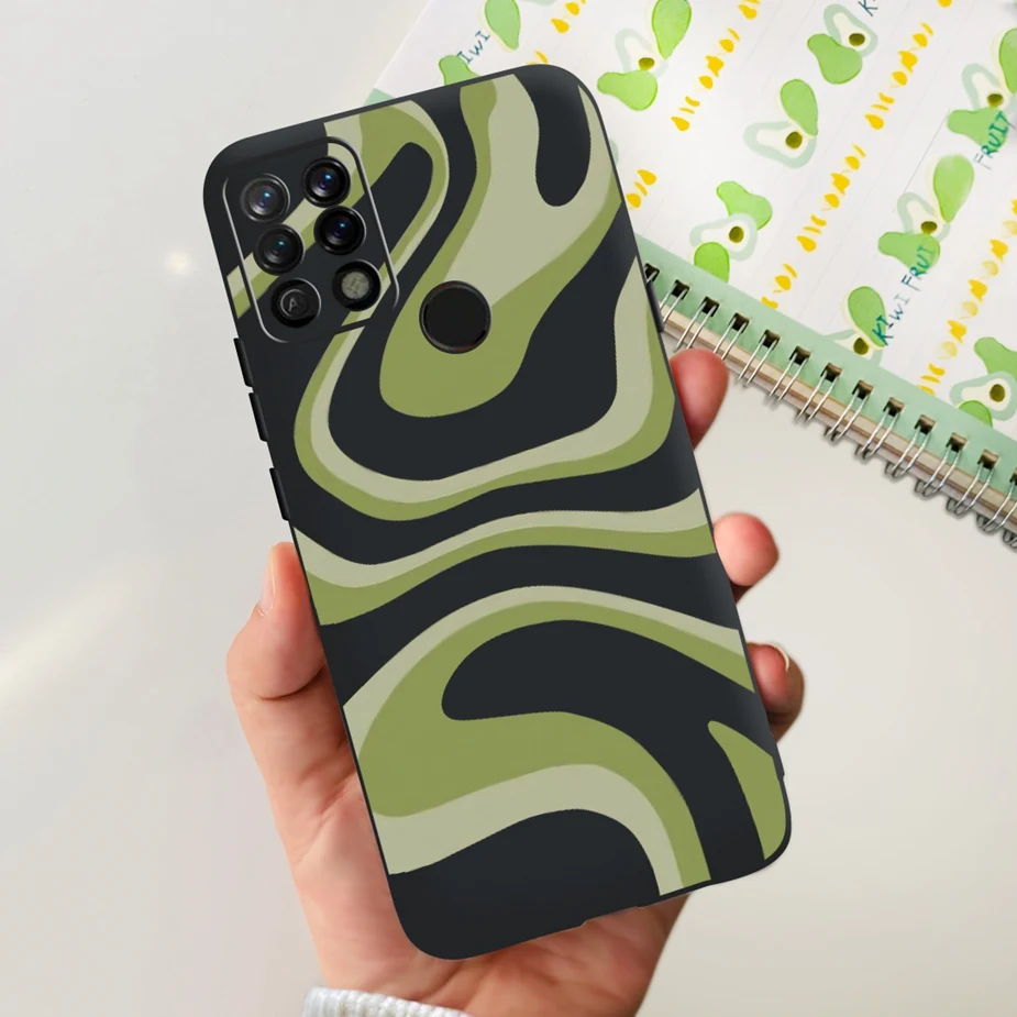 Colorful Matte Silicone Phone Case with Bumper Protection - 6.8'' Back Cover
