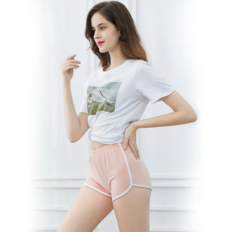 Summer Woman Open Crotch Shorts Sexy Yoga Sport Gym Leggings Korean Breathable Hidden Zippers Mini Hot Pants Crotchless Clubwear
