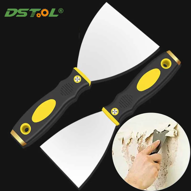 Putty Knife Stainless Steel Thickening Cleaning Scraper Blade Shovel Plastic Handle Wall Plastering Knife Hand Tool putty knife stainless steel thickening cleaning scraper blade shovel plastic handle wall plastering knife hand tool