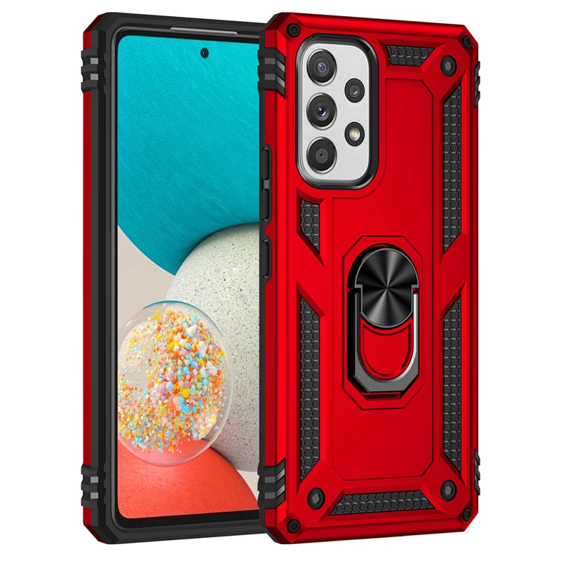 thumbnail image 1 of Heavy Duty Shockproof Armor Case For Samsung Galaxy S22 S23 S21 S20 FE S9 S10 Plus Note 20 Ultra 9 10 Lite Bumpers Ring Cover, 1 of 5