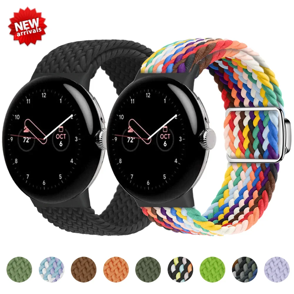 

Плетеный нейлоновый ремешок для Google Pixel Watch 2 Band, сменный Браслет для смарт-часов Google Pixel Watch 1, браслет для часов