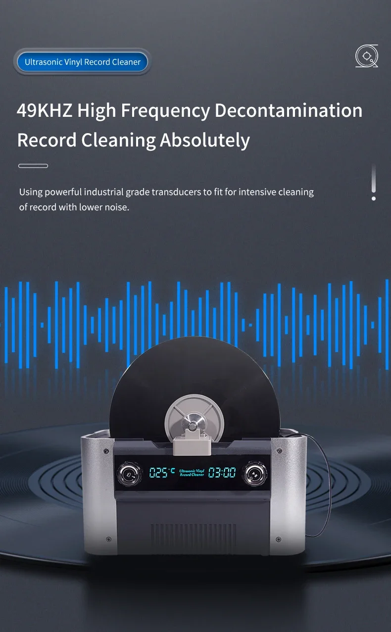 CS6.1 pro Vinyl Record Cleaner for Professional Business 7' 10' 12' LP Vinyl Rec