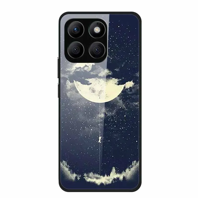 Enhanced Tempered Glass Protective Phone Case with Soft Bumper Design