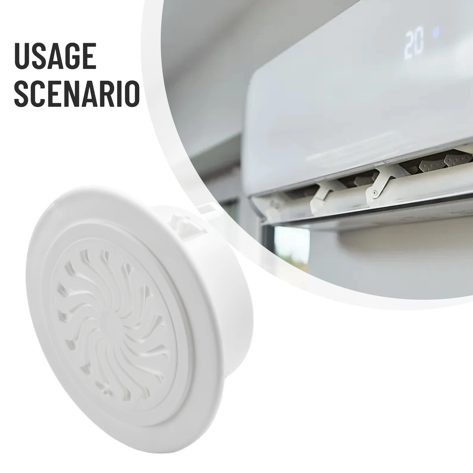 1Pc Plastic Cover Air Conditioner Hole Cover Ventilation Grille Wall Hole Decorate Cover Air Conditioner Hole Decorative Cover