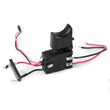  DC 7.2V-24V Electric Drill Control Switch Cordless Trigger Button Switch With Small Light for Power Tools Electric Drill Switch 