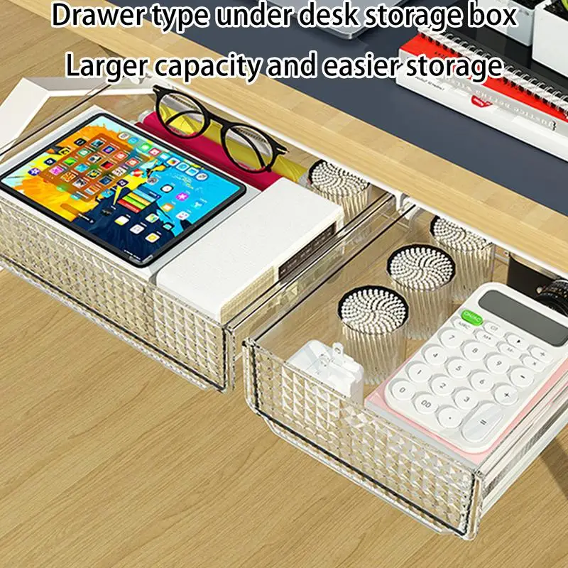 

Органайзер с выдвижным ящиком для стола, органайзер для хранения, самоклеящийся скрытый органайзер, офисные принадлежности