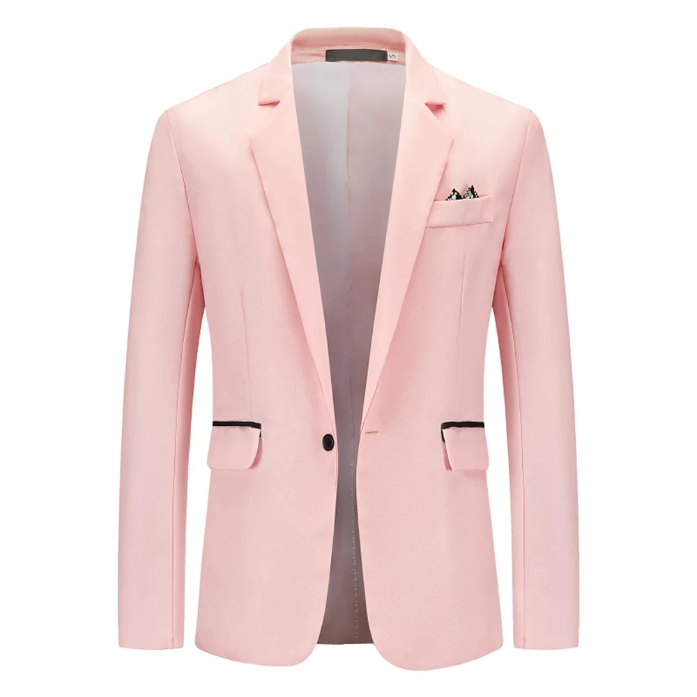 

A3628 Spring and Autumn New Fashion Handsome Business Leisure Middle-aged Men Suit Woolen Coat High Quality