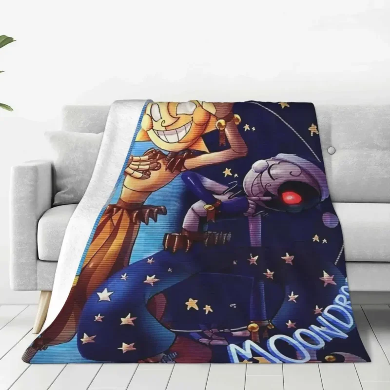 Sunnydrop Moondrop Fnaf Security Breach Coperte In Velluto Coperta Per Biancheria Da Letto Tappeto Da Viaggio Morbido