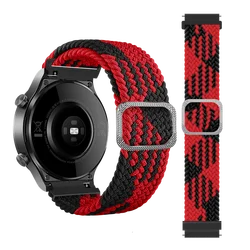 Premium 22mm Nylon Smartwatch Strap - Universal Fit Wristband - 22mm Universal (Style K)