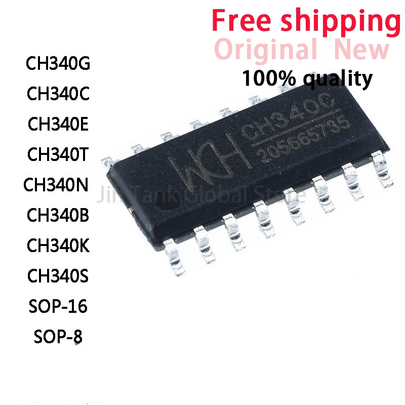10Pcs-New-CH340G-CH340C-CH340E-CH340T-CH340N-CH340B-CH340K-CH340S-CH340 ...