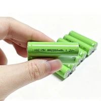 PUJIMAX AA 1.2V 2200mAh Rechargeable Battery Nickel-Metal Hydride Ni-MH Battery for Electric Shaver Razor Toothbrush Flashlights 2