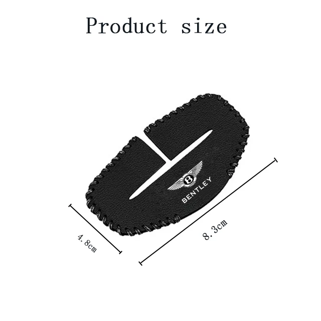 Car Seat Belt Buckle Cover Leather Protector Anti-collision Case 2pcs For Bentley GT
