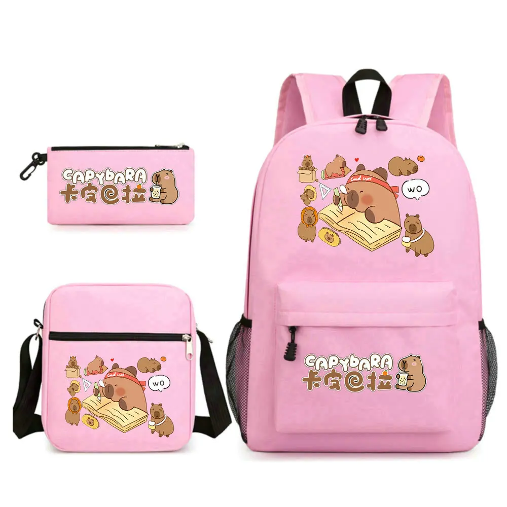 Capybara Mochila Kids Backpack Children School Bags Teenage Girls Boys Laptop Back Pack Women Travel Bagpacks 4