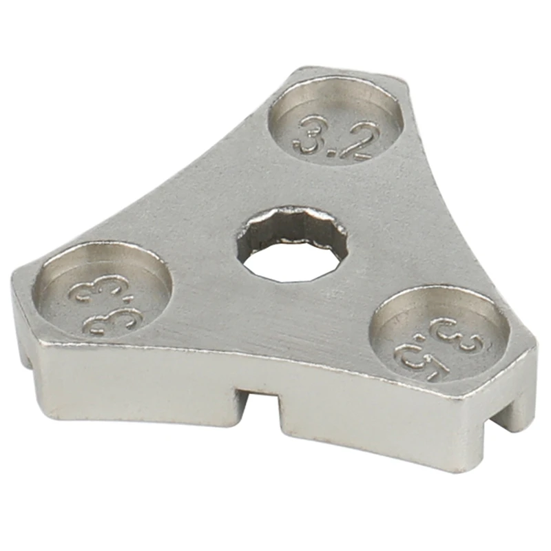 

1 шт. треугольный корпус, 6 спицевых гаечных ключей, спицевой инструмент, регулирующий гаечный ключ для горного велосипеда, серебристый