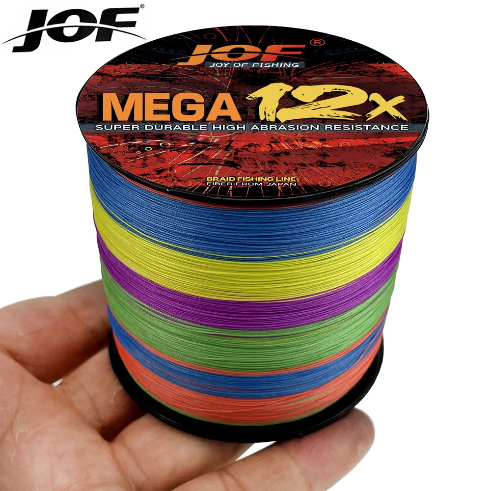 12StrandsMultifilament300M1000MSuperStrongPEBraidedFishLine25LB120LBMulticolor