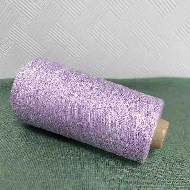 Purple Ice Silk Linen Yarn Hand Knitting Healthy Organic Baby Flax Yarn DIY Crochet Fine Thin Thread Clothes Material 250g X5562 2