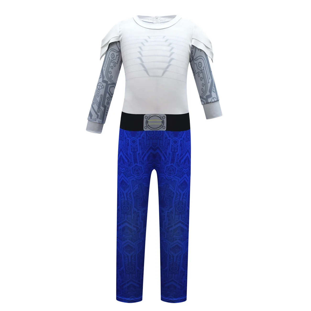 Kids Zombie 3 Alien Cosplay Costume with Gloves Wig Boys Girls Party Bodysuit Cheerleading Halloween Carnival Fancy Dress Set