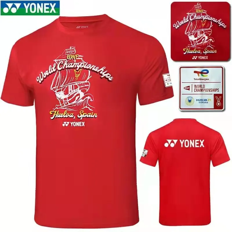 New Yonex badminton shirt YOB21160EX men's and women's quick-drying sports short-sleeved