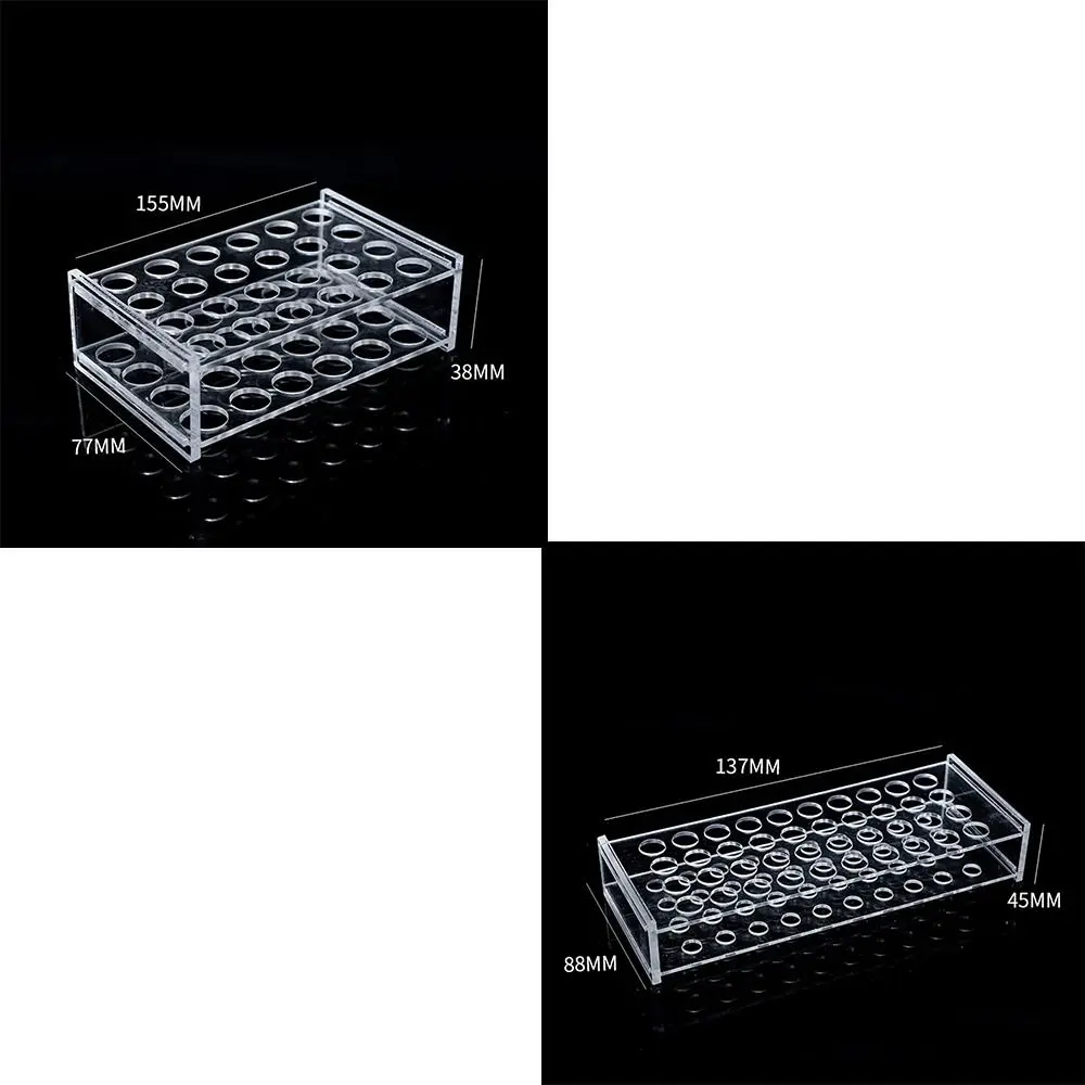 New Acrylic Test Tube Rack Holder Transparent 24Holes 40Holes Composite Applicator Dispenser Centrifuge Tubes Rack Lab Stand