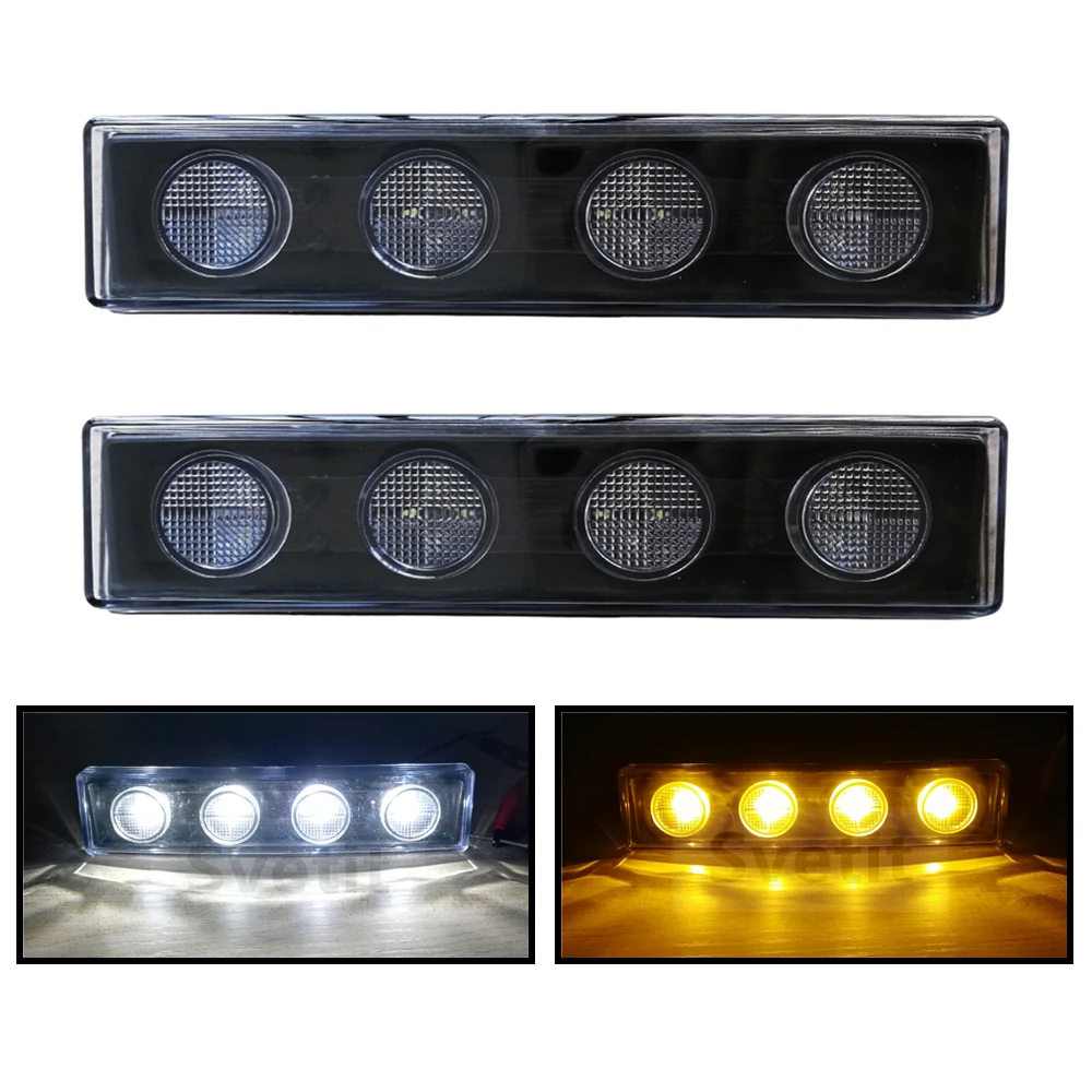 2pcs 24v Led Cab Roof Marker Lights For Scania Truck R450 R560 R730