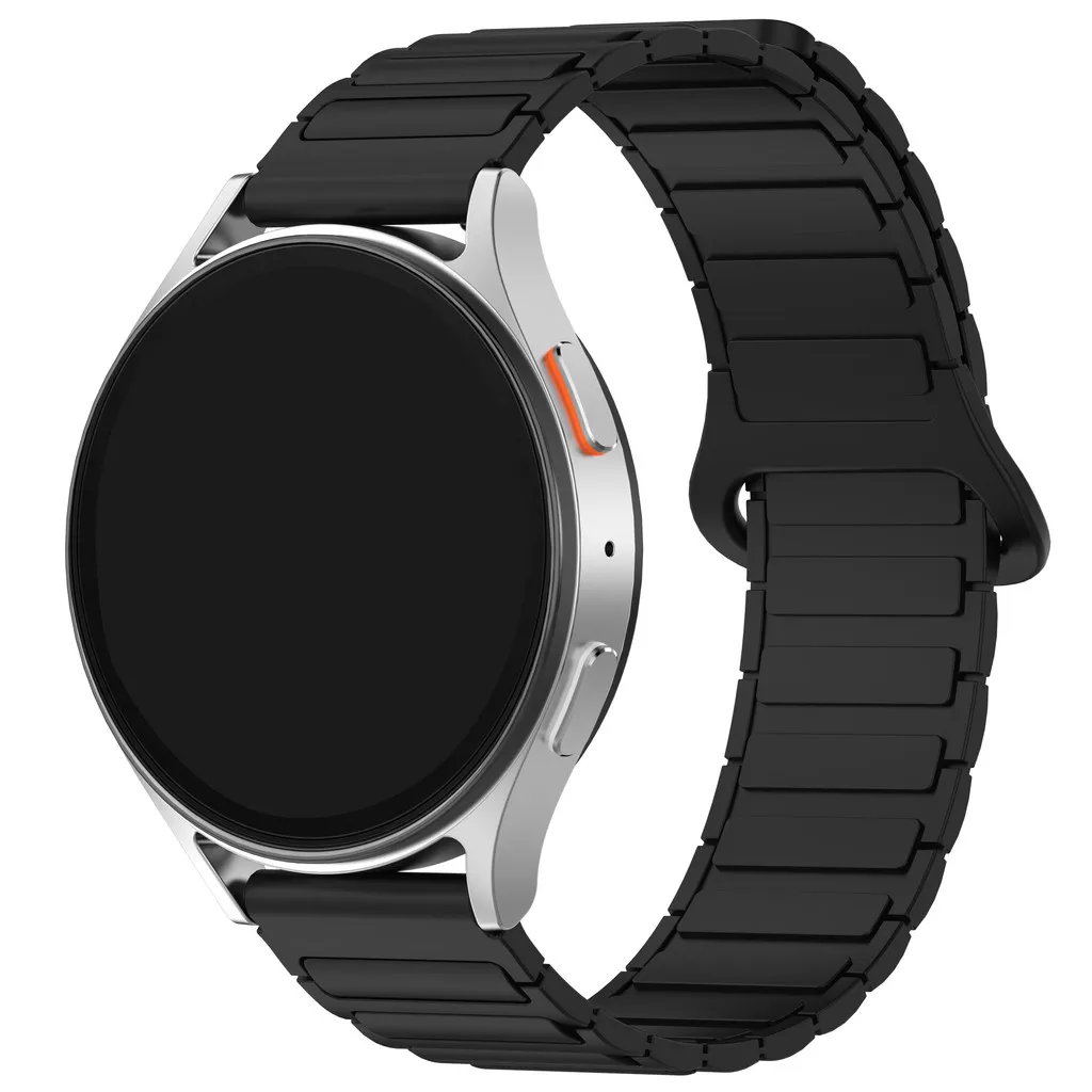 Magnetic Silicone Watchband Loop Strap Bracelet Belt