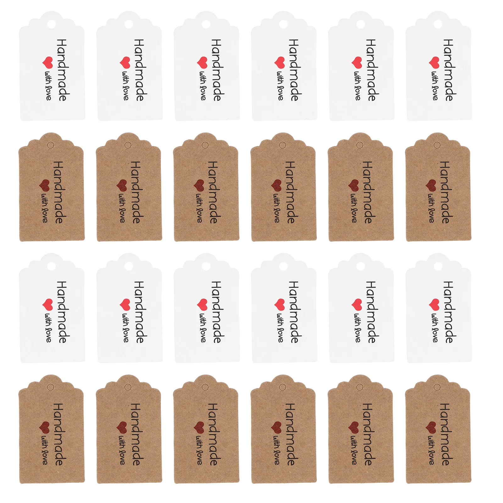 200 Pcs 장식 라벨 베이커리 패키지 태그 수제 쿠키용 쿠키 카드보드 행택 수제 음식 선물