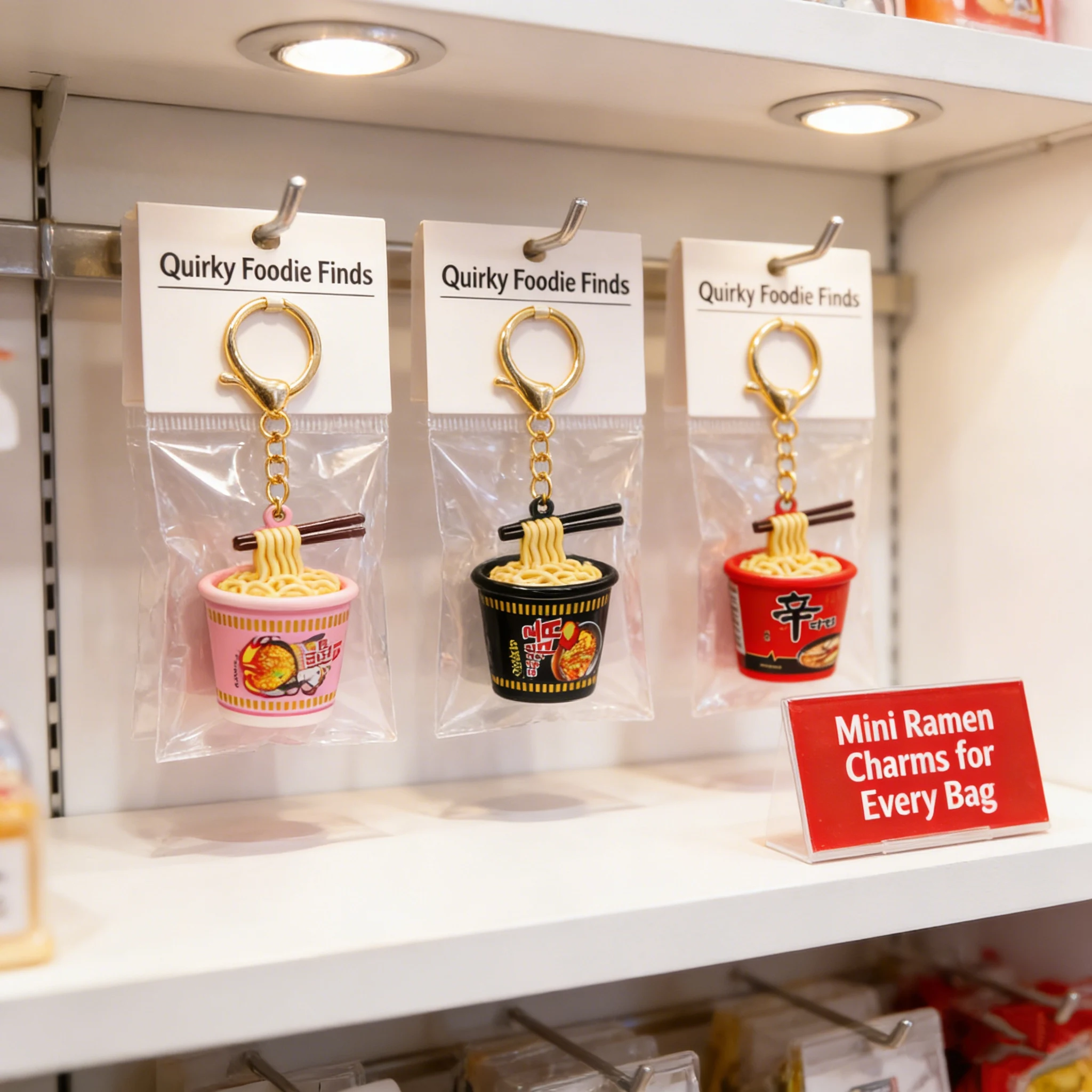 재미있는 3D 라면 열쇠고리: 자동차 열쇠용 미니어처 음식 펜던트, 독창적인 간식 장난감, 어린이와 친구들을 위한 특별한 새해 선물