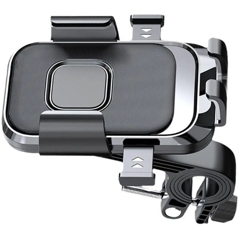 R53C Telefonhalter für Roller, Fahrrad, Lenker/Rückspiegel montiert, stoßfester Ständer, Handyhalterung – Detail 1