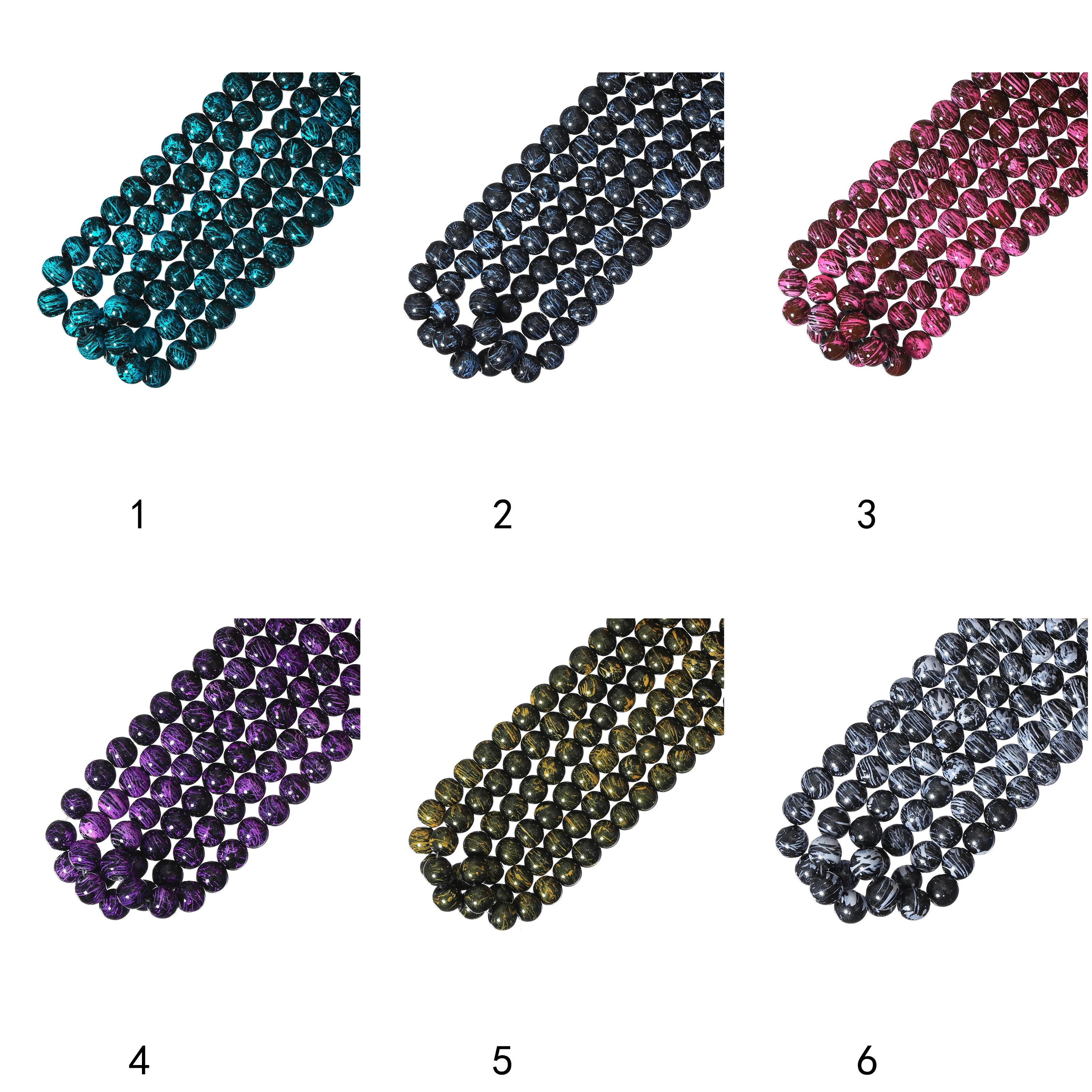 

240 шт. 10 мм цветочные стеклянные бусины с кисточкой для изготовления браслетов и браслетов своими руками 6 видов цветов на выбор