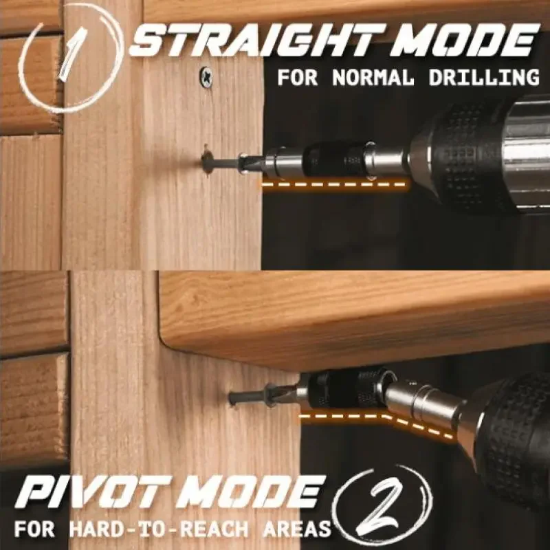 

Magnetic Drill Bit Extensions Quick Change Screw Tool Holder 1/4 Drive Guide Locking Bit Pivot Drill Tip Screw Drill.