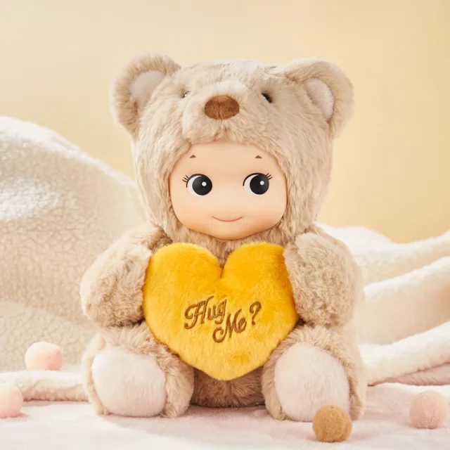 Sonny Angel Huggable Bear Doll Stuffed Animals Plush Collection Doll Cuddly Bear Soothing Healing Kids Birthday Gift For Ki