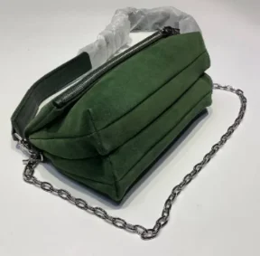 

Women's Square Shoulder Zippered Single Double Layer Genuine Leather Bag