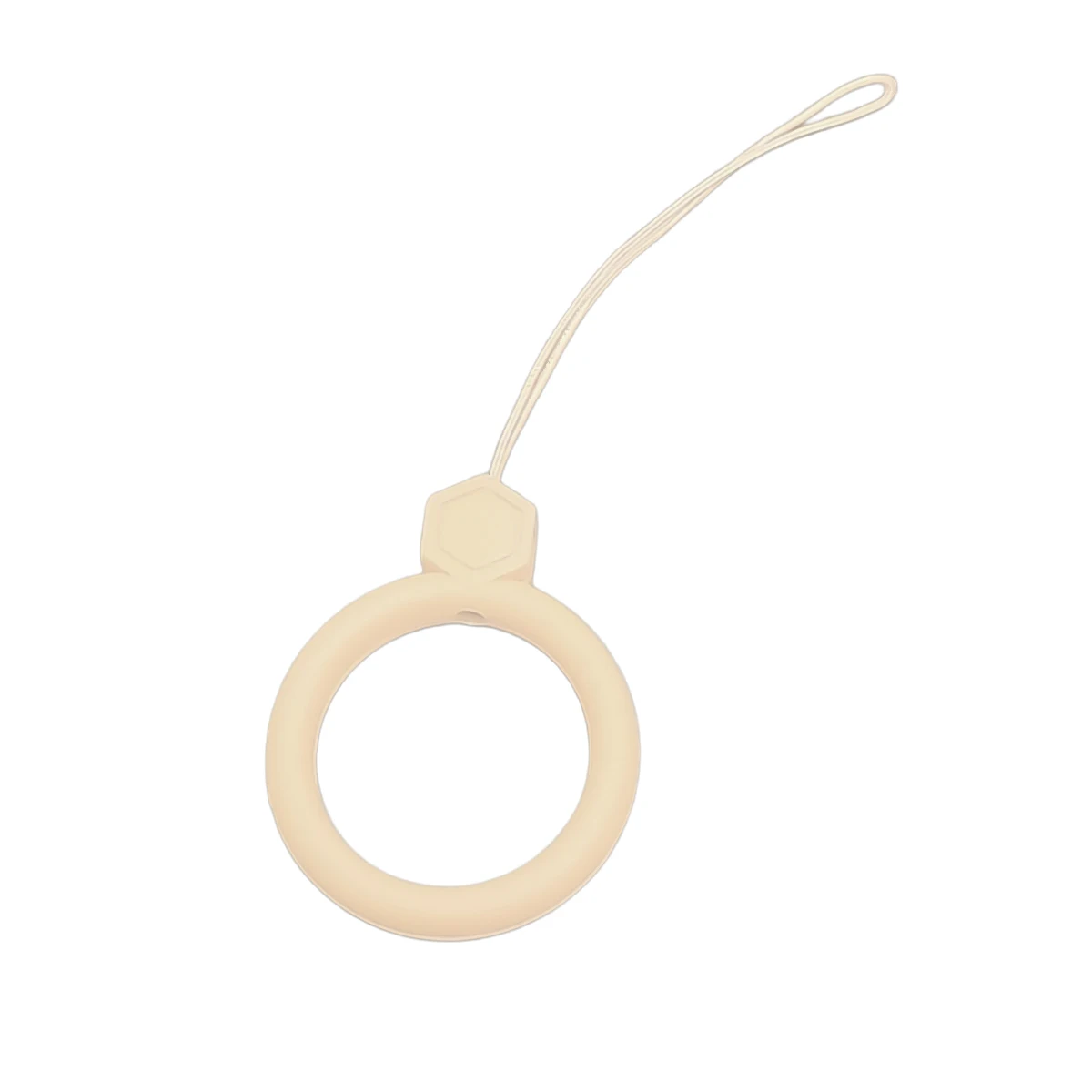 Soft Silicone Wrist Strap Lanyard Keychain