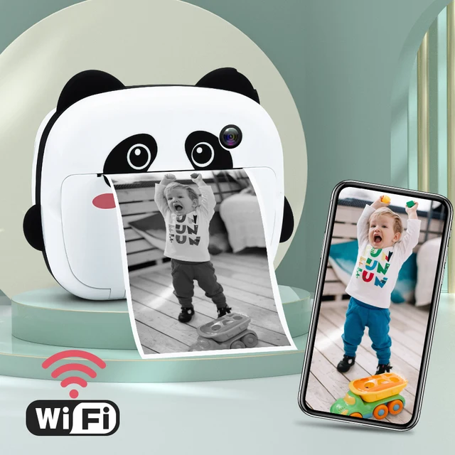 Instant Print Camera Thermal Printing Photo Camera Kid WIFI Digital Camera Girls Toy Child 1080P HD Video Camera Boys Birth Gift 1