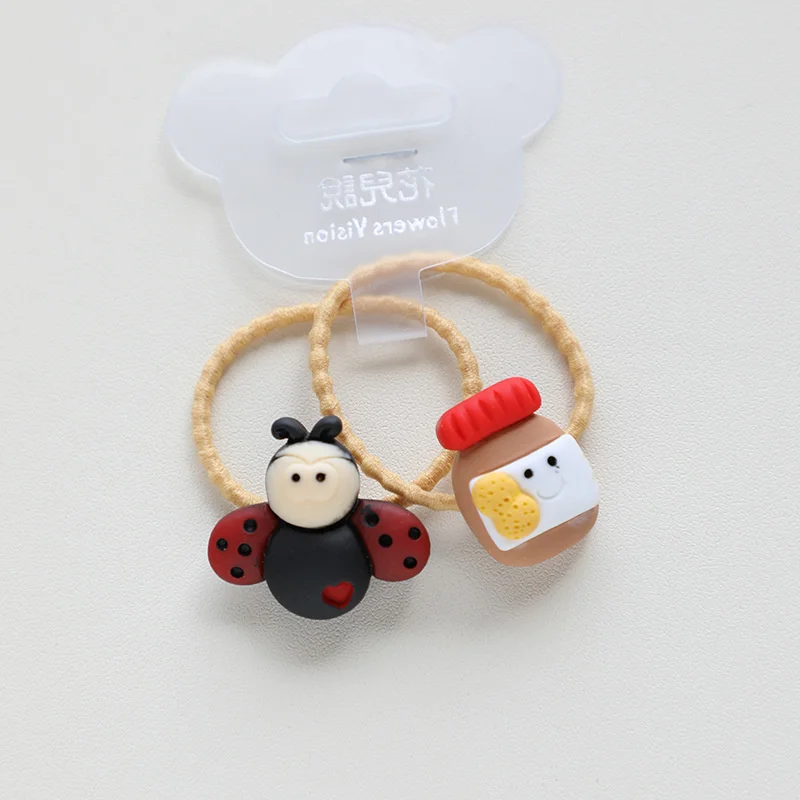 2PCS Neue Nette Sunflower Bee Cartoon Prinzessin Headwear Kinder Elastische Hair Bands Kinder Seile Mädchen Zubehör Baby Kopfschmuck – Detail 17