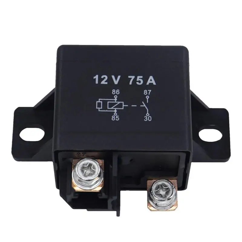 

Vehicle 75A 12V High Power Current Relay Dc Contactor Modification Switch Copper Terminal Car Start Forklift Excavator