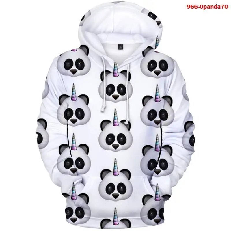 

High End Men Women Hoodie Panda Printed Casual Pullover Lover Unisex Oversize Loose Outwear Sweatshirts Men's Clothing Brand
